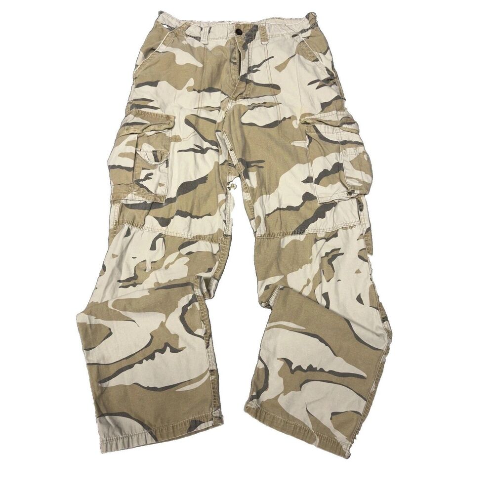 No Boundaries Cargo Pants Men 32x34(34x31) Camo Military Utility Baggy Grunge